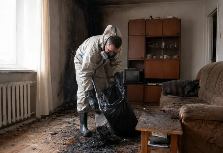Демонтаж на обгорели настилки и облицовки в Свобода